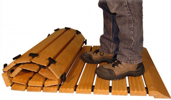 für Ergonomie am Arbeitsplatz - Holzlaufroste